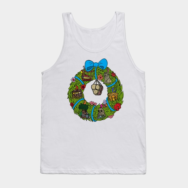 Disneyland Paris - Adventureland Wreath Tank Top by JennyGreneIllustration